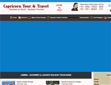 Tablet Screenshot of capricorntour.com